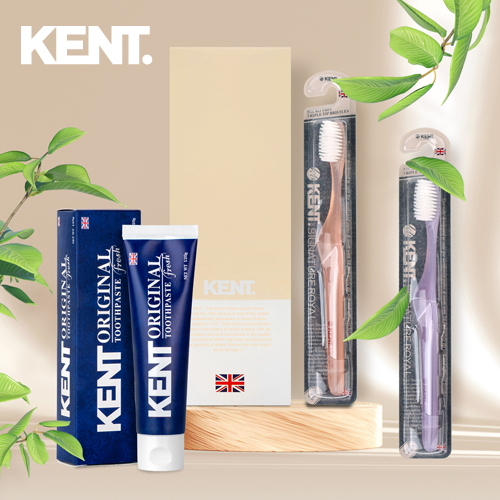[KENT] 켄트 시그니처 로얄세트 2호 프레쉬(칫솔 2p + 프레쉬 치약120g 1p 구성)