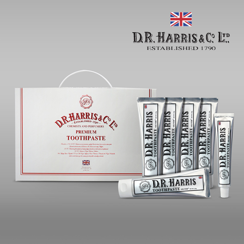 [DR Harris] 디알해리스 치약 120g 5개 + 60g 1개 선물세트