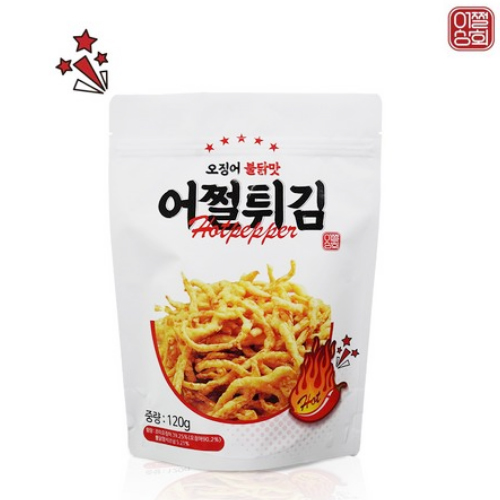 어쩔튀김 후라이드 오징어 진미채 튀김 120g - 불닭맛